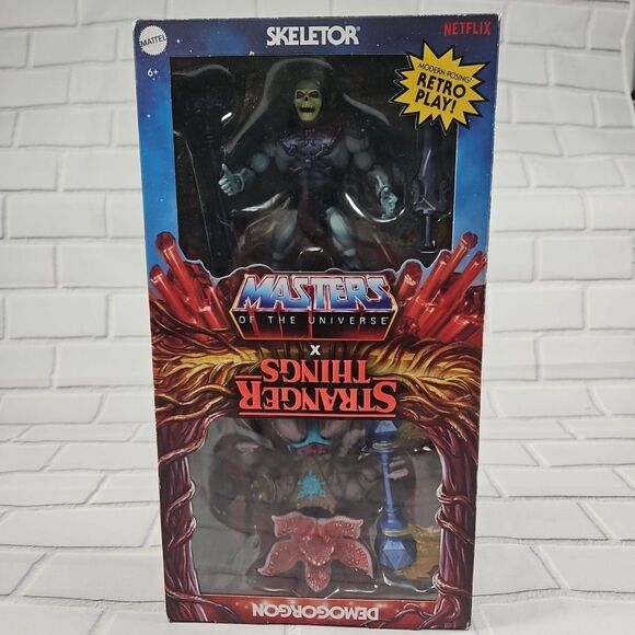 Masters of the Universe X Stranger Things: Skeletor & Demogorgon Multipack NEW - Picture 1 of 10